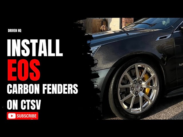 How to install extreme online store, carbon fiber fenders on Ctsv GEN 2!!