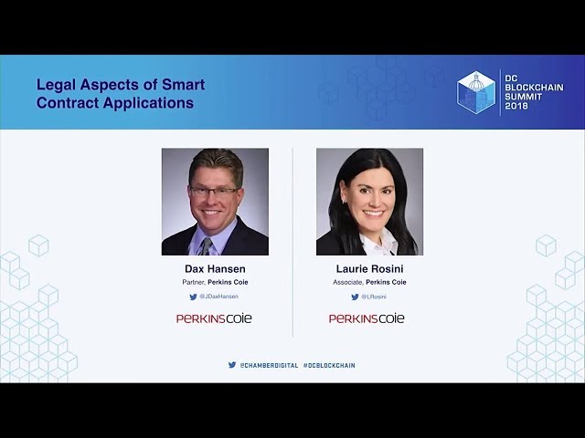 Legal Aspects of Smart Contract Applications - DC Blockchain Summit