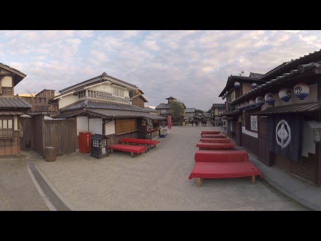 4K 360°Tourism | Uzumasa Eigamura | 東映太秦映画村　パノラマ撮影