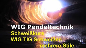 Walking the Cup 8er Pendeltechnik WIG Rohrschweißer Schweißkurse in der Reality an einer WIG-Naht YouTube Channel FHD