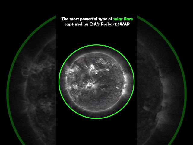 The most powerful type of solar flare (X1.1) captured by ESA’s Proba-2 SWAP