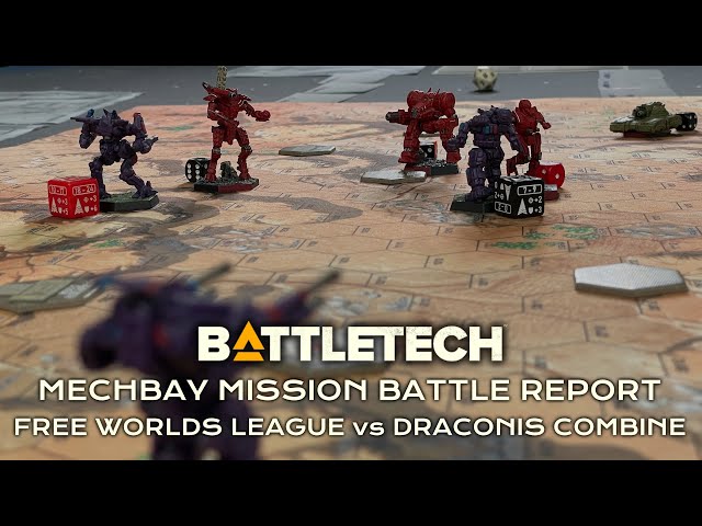 BattleTech Mechbay Mission Battle Report: Free Worlds League vs Draconis Combine