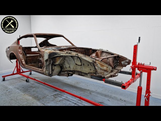 How to put a Car on the Rotisserie - Datsun 240Z