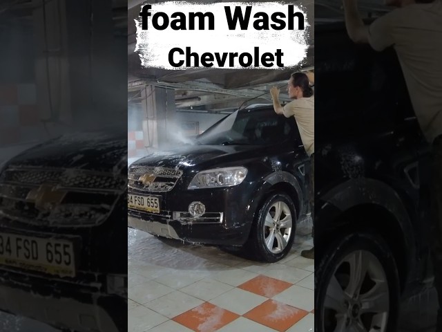 Cleaning A Dirty Chevrolet-Foam Wash Captiva LT #car #carcleaners #automobile #carwash #cardetailing