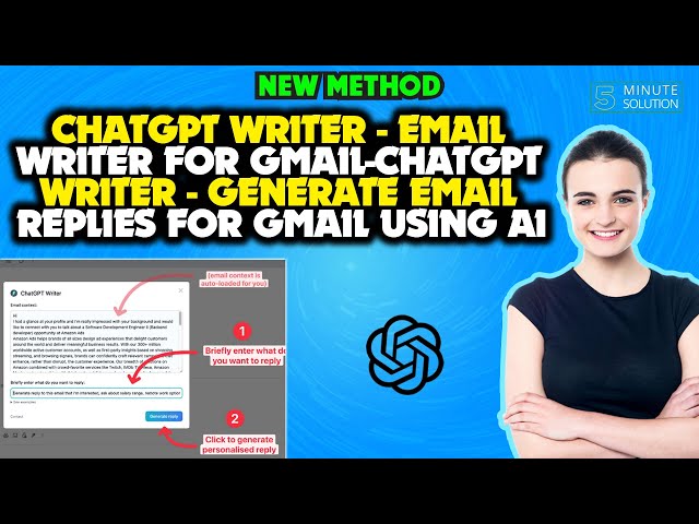 ChatGPT Writer Email writer for Gmail ChatGPT Writer Generate Email replies for Gmail using AI