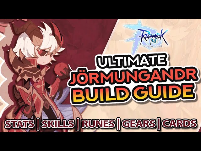 JÖRMUNGANDR DPS BUILD GUIDE FOR PVP ~ Stats, Skills, Runes, Gears, Cards, and MORE!!