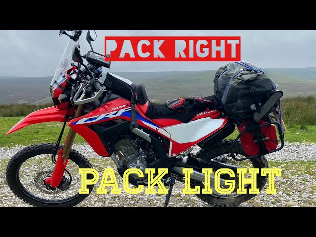 Moto Travel & Motor Camping.  Pack right, pack light.
