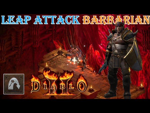 Diablo II Resurrected - Leap Attack Barbarian Build (Build Not Good)