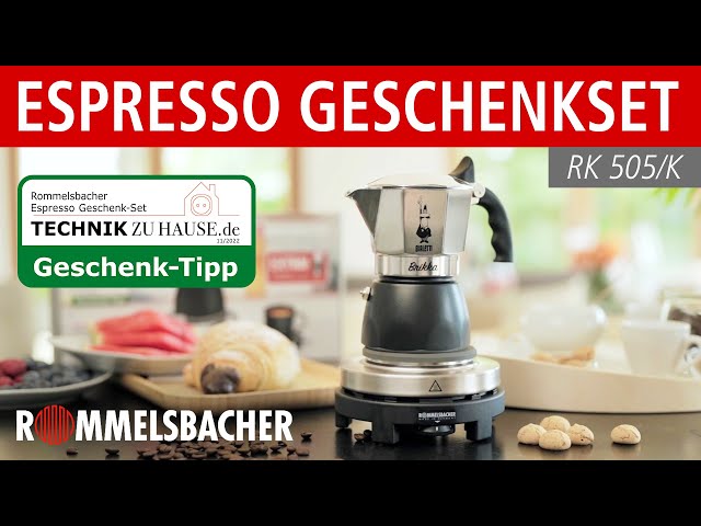 ROMMELSBACHER Espresso Geschenkset ☕ Echt italienischen Espresso überall genießen 🇮🇹 🇩🇪 RK 505/K
