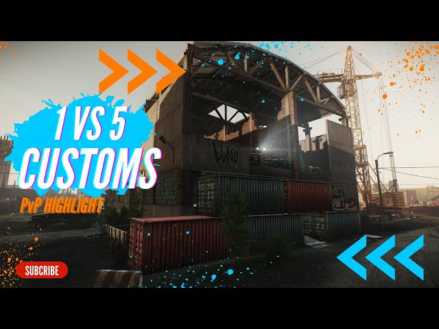Making a 1 vs 5 look EASY on CUSTOMS - Escape from #tarkov #pvp #highlights #545 #chad #eft #twitch
