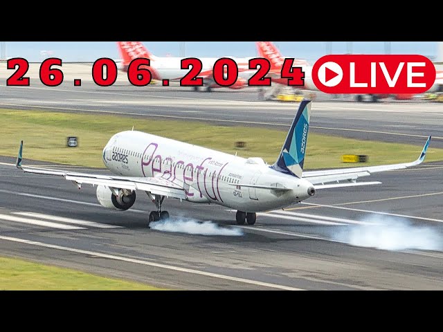 LIVE Wind ACTION From Madeira Island Airport 26.06.2024
