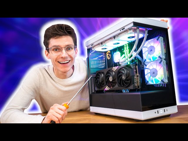 The SENSATIONAL RTX 4070 Ti Gaming PC Build 2023! 😎 Hyte Y40, Ryzen 7600, Gameplay Benchmarks | AD