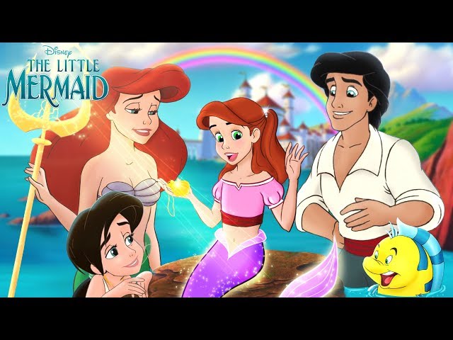 The Little Mermaid: Ariel and Eric have TWO daughters! The royal mermaid family! 🔱💙Alice Edit!
