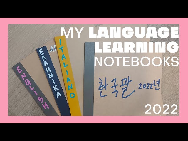 My Language Learning Notebooks | How I like to study languages