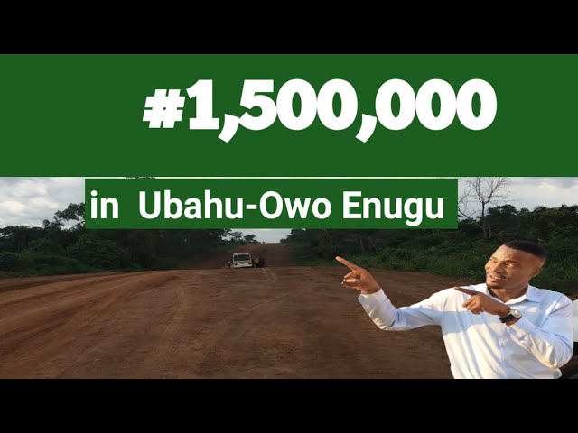 #1,500,000 Land for Sale in Ubahu-Owo Enugu State