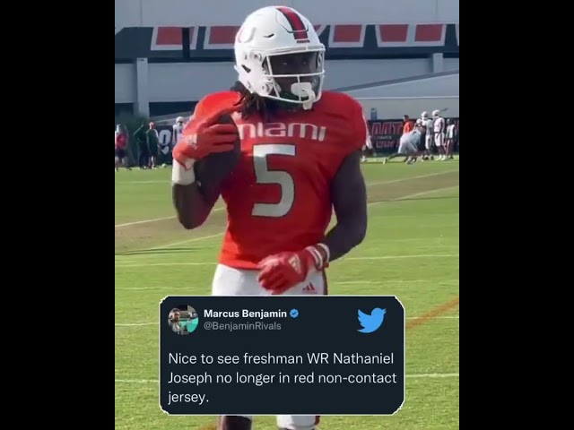 Freshman WR Nathaniel Joseph Is No Longer in The Red Jersey