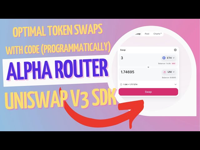 Code optimal tokens swaps | Uniswap V3 SDK AlphaRouter | JavaScript, EthersJS