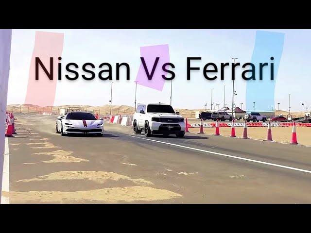 Nissan Patrol 3000HP Vs Ferrari SF 90