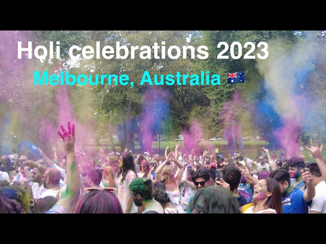 Holi celebrations in Melbourne 2023 | Indian Festival of colors#holifestival #australia #melbourne