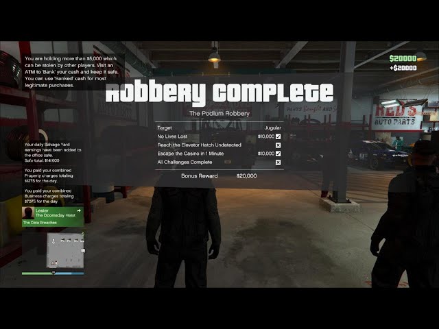 GTA Online - The Podium Salvage Yard Robbery -