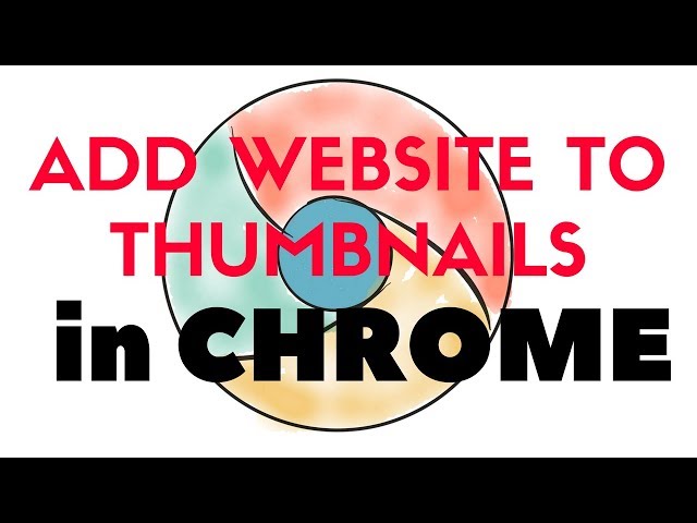 👨🏻‍💻CHROME - How to add website to most visited THUMBNAILS?