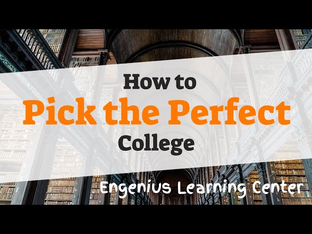How to Pick the Perfect College for Me Tutorial