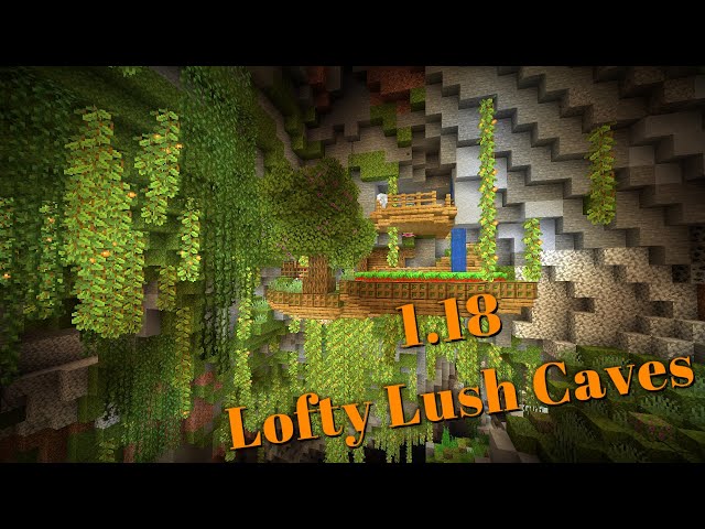 Minecraft House Ideas - Lofty Lush Caves (part 2)