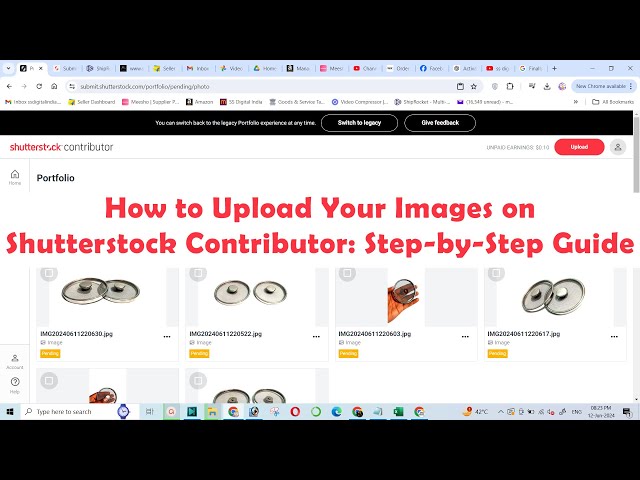 How to Upload Your Images on Shutterstock Contributor  Step by Step Guide !!!
