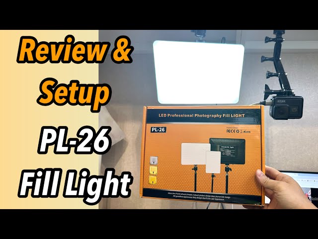 Unbox, Review and Setup PL-26 10 inch Fill Light for Streaming