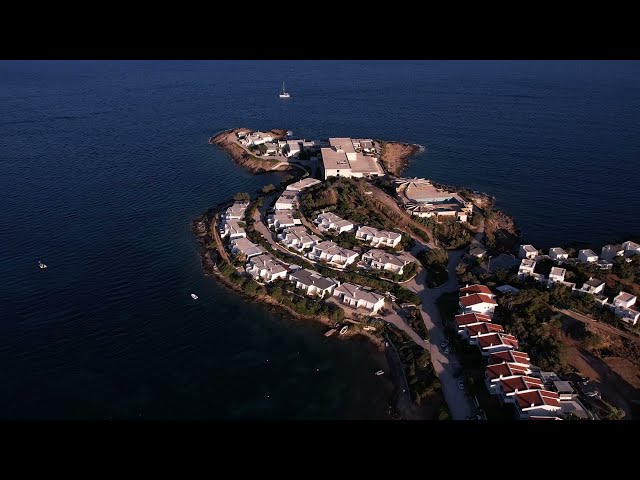 4K drone footage of Sounio, Greece