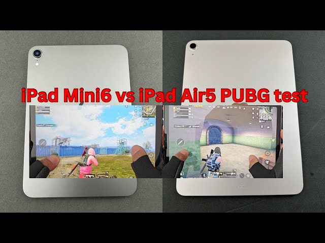 iPad Air 5 Vs iPad Mini 6 PUBG Test - PUBGMobile Graphics And Gameplay Test 2023