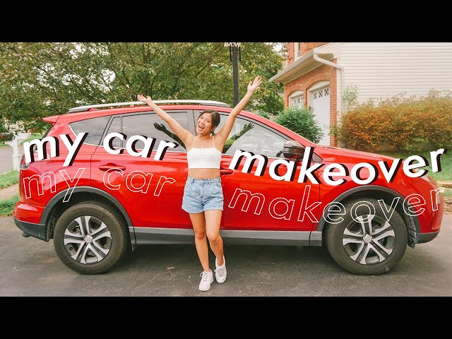 clean and decorate my NEW car with me! car makeover!