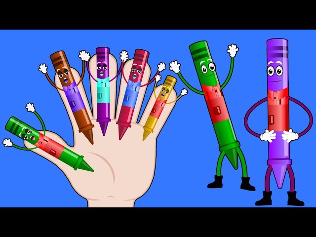 kids baby club | crayon crew | crayon finger family | nursery rhymes for children
