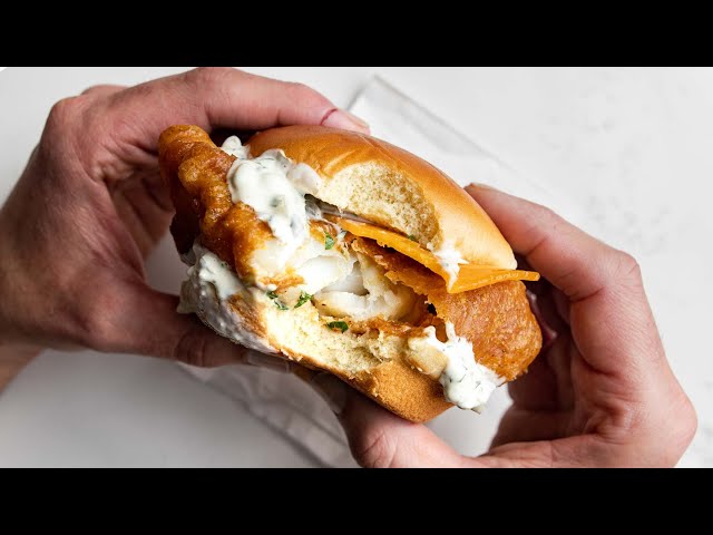 Fried Cod Fish Sandwich (Filet-O-Fish at Home)