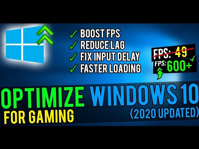 How to Optimize Windows 10 for GAMING! Boost Your FPS Instantly (2020)