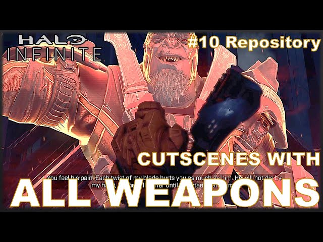 Cutscene with Different Weapons - 10. Repository (2/3) (Banished) [Halo Infinite]