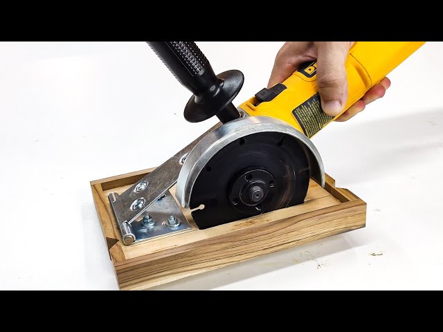 Make A Homemade Circular Saw | Angle Grinder Hack | DIY
