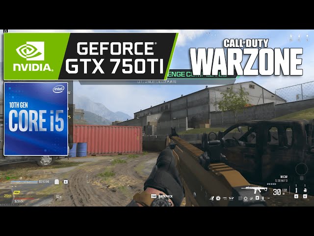 Call of Duty: WARZONE - GTX 750 Ti 2GB + i5 10400F - 720p, Low Settings