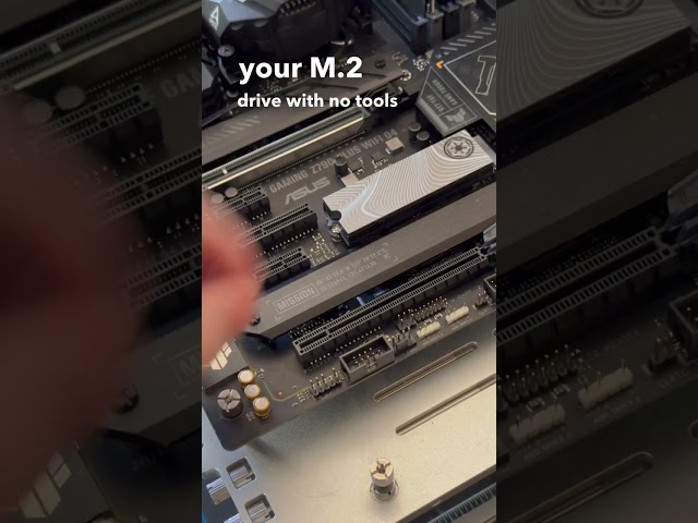 Easiest Way to Install a M.2 Drive! - Asus Q-Latch #shorts #pc #pcgaming #ssd #pcbuild
