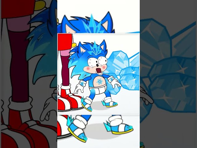 Sonic the Hedgehog 2 Animation - Mommy Amy Rescue Sonic (Ice Pearl) #shorts