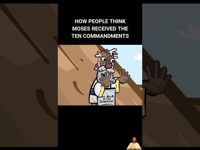 Moses Receives the Ten Commandments #shorts #bible #christianity