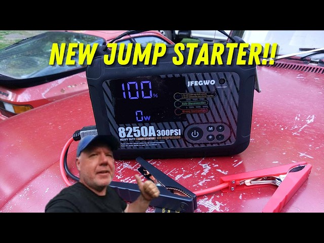 Unboxing, Testing and Review JFEwgo 8250 Jump Starter Air Compressor #amazon