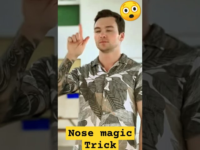 Nose Magic trick 👃#magic #magical #magician #trending #viral #shorts #short #reels #status #ytshorts