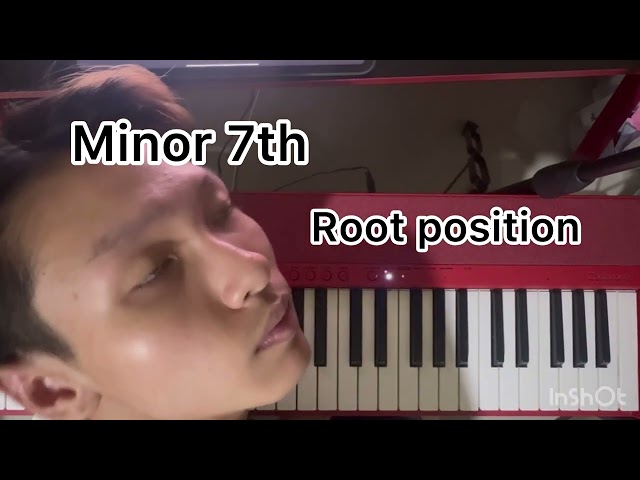 7 types of Seventh Chords, root position in circle of fifths