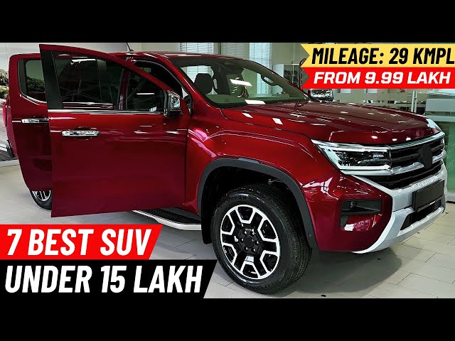 15 लाख में सबसे Best SUV | Top 7 Best SUV Cars Under 15 Lakhs (On-Road) In India 2024