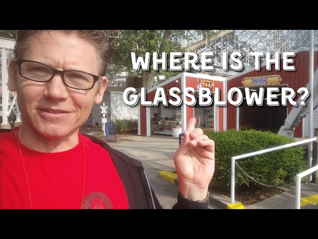 Where's the glassblower at Indiana Beach Amusement Park?  How to find the Glass Phoenix storefront.
