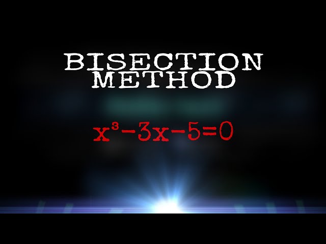 Bisection method explained in Hindi  | algebraic,Transcedental equations | question x³-3x-5=0 solved