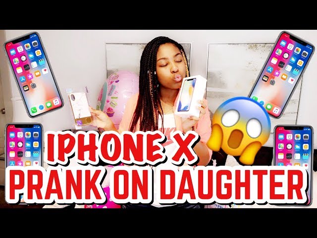 SURPRISING DAUGHTER WITH IPHONE X PRANK!