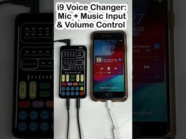 i9 Voice Changer Part 2: Mic + Music input/volume control . #best #cosplay #amp #voicechanger #prank