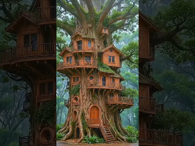 Beautiful house tree part-1 #nature #amazing #treehouse